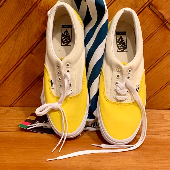 Vans Custom ERA Sneakers Brand New with Tags Unisex Yellow - Picture 4 of 13